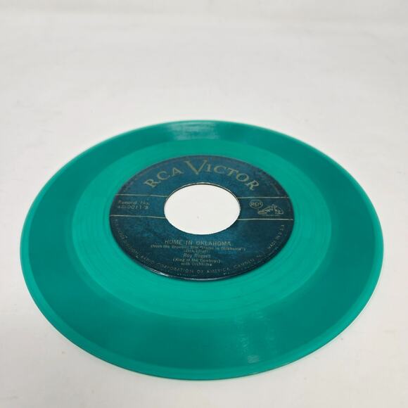 Roy Rogers 7" A Gay Ranchero / Home In Oklahoma RCA Victor 48-0011-8 Green Wax - Picture 3 of 13